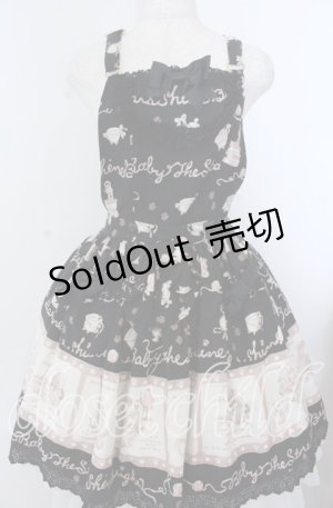 画像: BABY,THE STARS SHINE BRIGHT / ねこ・NEKO・ラプソディー柄エプロンスカート  クロ O-25-11-07-084-BA-SK-OW-OS