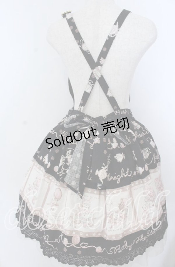 画像3: BABY,THE STARS SHINE BRIGHT / ねこ・NEKO・ラプソディー柄エプロンスカート  クロ O-25-11-07-084-BA-SK-OW-OS (3)