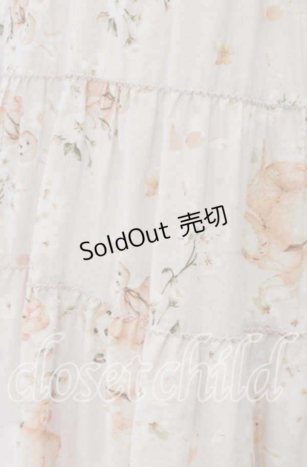 画像3: PINK HOUSE / 桜Teddyプリントミディワンピース  ピンク O-25-11-07-085-LO-OP-IG-OS (3)