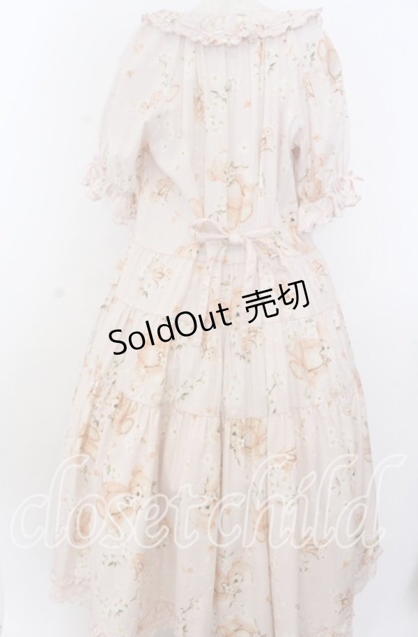 画像4: PINK HOUSE / 桜Teddyプリントミディワンピース  ピンク O-25-11-07-085-LO-OP-IG-OS (4)