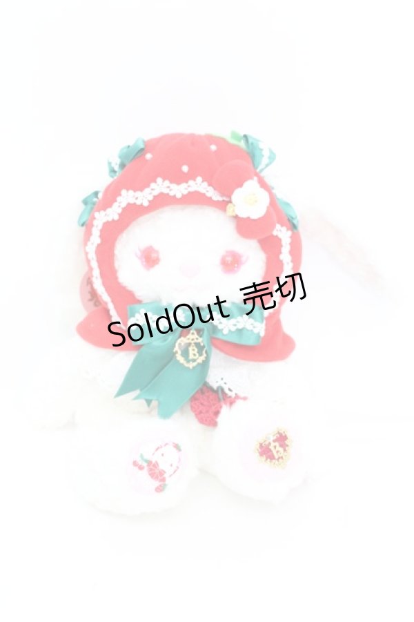 画像1: BABY,THE STARS SHINE BRIGHT / いちごになっちゃったうさくみゃちゃんポシェット  オフ O-25-11-07-1001-BA-BG-IG-OS (1)