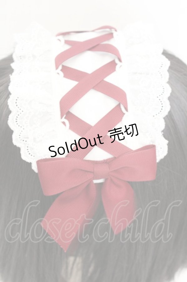 画像2: Amavel / 大正浪漫の夢紀行 ヘッドドレス  シロ×ワイン O-25-11-07-1047-CA-AC-OW-OS (2)