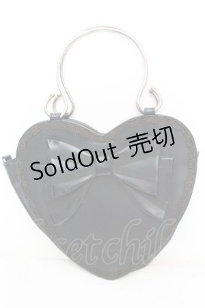 画像: BABY,THE STARS SHINE BRIGHT / リボンハートBag  クロ O-25-11-07-1048-BA-BG-OW-OS