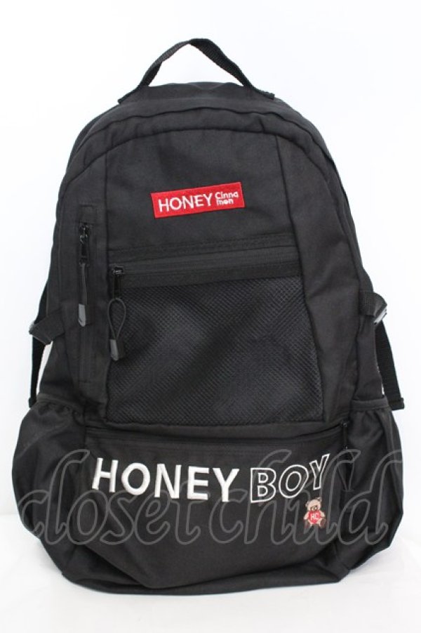 画像1: Honey Cinnamon / ロゴバックパック  クロ O-25-11-07-1005-LO-BG-IG-ZT-K012 (1)