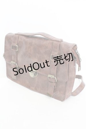 画像: NieR CLOTHING / 3WAY メッセンジャーバッグ  ブラウン O-25-11-07-1049-PU-BG-YM-ZT-K010