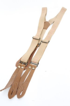 画像: PINK HOUSE / ロゴサスペンダー  ブラウン O-25-11-07-1052-LO-ZA-IG-OS