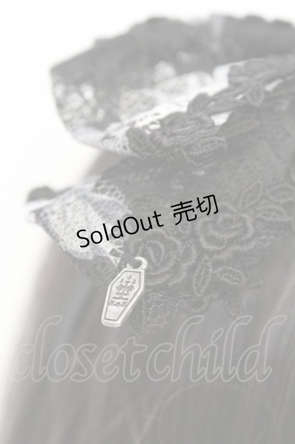 画像2: 【SALE】Moi-meme-Moitie / ローズフォレストレースカチューシャ  ブラック×ホワイト O-25-11-07-1060-MO-AC-IG-ZT171 (2)