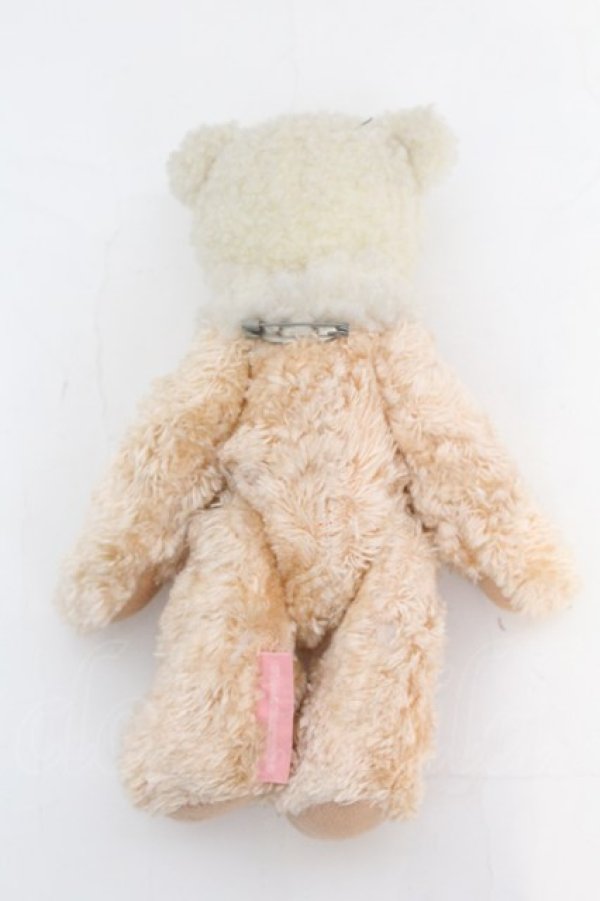 画像2: WONDERFUL WORLD / 2カラーくまさんブローチ  ピンク×オフ O-25-11-07-1066-LO-ZA-IG-OS (2)