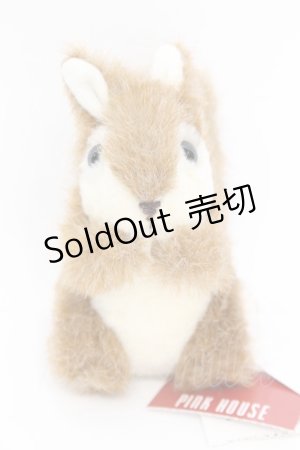 画像: PINK HOUSE / りすブローチ  ブラウン O-25-11-07-1067-LO-ZA-IG-OS