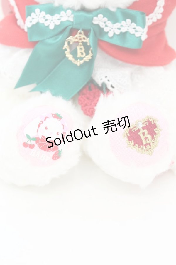 画像2: BABY,THE STARS SHINE BRIGHT / いちごになっちゃったうさくみゃちゃんポシェット  オフ O-25-11-07-1001-BA-BG-IG-OS (2)