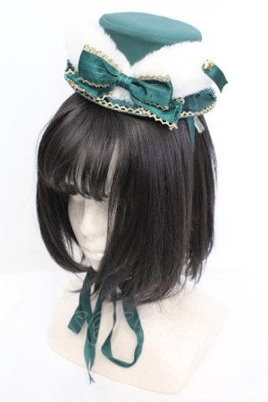 画像: Angelic Pretty / Merry BunnyミニHat  グリーン O-25-11-07-1012-AP-AC-IG-OS