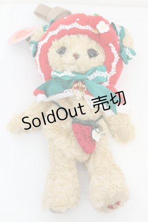 画像: BABY,THE STARS SHINE BRIGHT / いちごになっちゃったくまくみゃちゃんポシェット  ミルクティー O-25-11-07-1002-BA-BG-IG-OS
