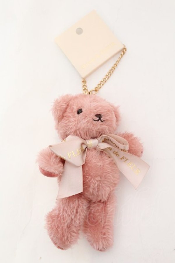 画像2: Maison de FLEUR / 店舗限定 ベアチャーム  アプローズ 公式通販ストライプクラブ O-25-11-07-1018-LO-ZA-IG-OS (2)