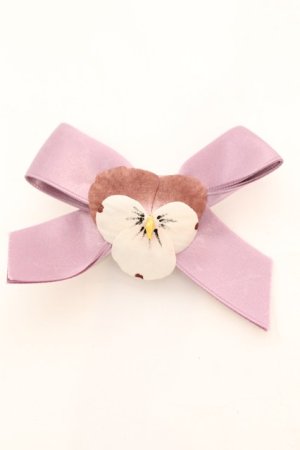 画像: PINK HOUSE / パンジーコサージュ2WAYミニブローチ  ラベンダー O-25-11-07-1031-LO-AC-OW-OS