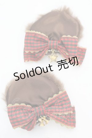 画像: Angelic Pretty / Holiday Bearクリップ  ブラウン×アカ O-25-11-07-1033-AP-AC-IG-OS