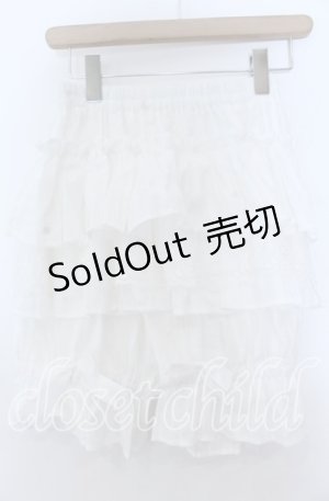 画像: 王妍与夏季 / 綿レースフリルロング ドロワーズ F シロ O-25-11-07-095-LO-PA-IG-OS