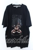 画像1: NieR Clothing / COTTON CUTSEW【SHUT UP】カットソー XXL ブラック O-25-11-07-100-PU-TO-YM-ZT385 (1)