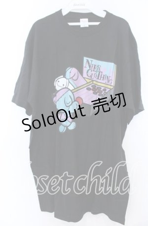 画像: NieR Clothing / ダーツボードTシャツ XL ブラック O-25-11-07-101-PU-TS-YM-OS