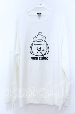 画像: NieR Clothing / NIER CLINIC プルオーバー XL ホワイト O-25-11-07-102-PU-TS-YM-ZT1110G