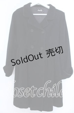 画像: MILK / ダブルフレアコート  クロ O-25-11-07-104-ML-CO-YM-OS