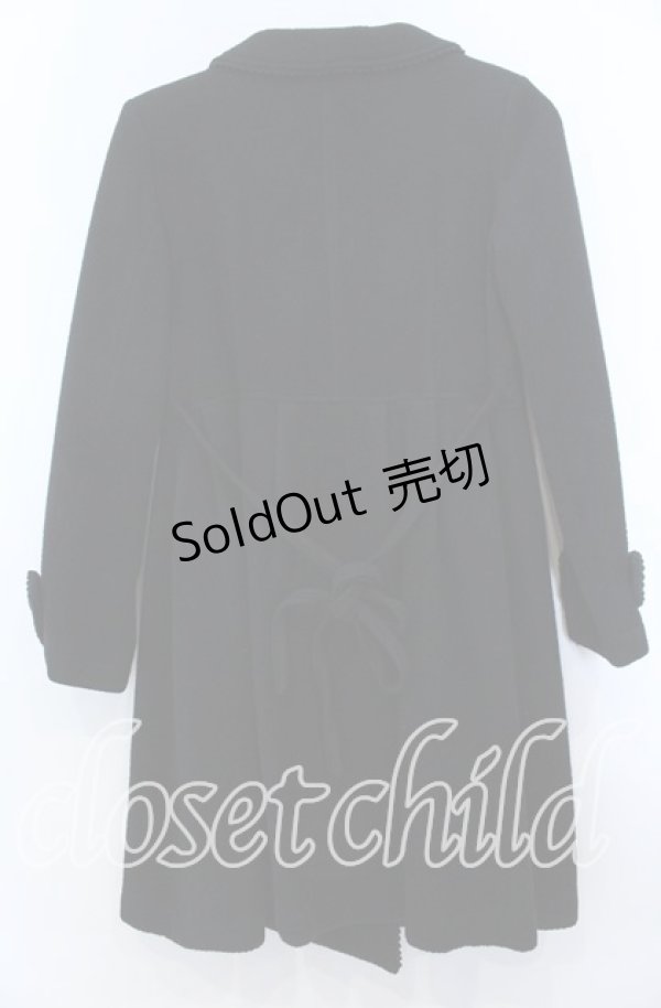 画像2: MILK / ダブルフレアコート  クロ O-25-11-07-104-ML-CO-YM-OS (2)