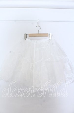 画像: axes femme kawaii / オーガンジーパニエ  シロ O-25-11-07-105-AX-SK-IG-OS