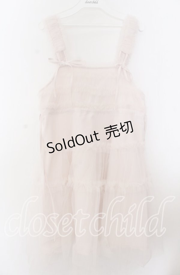 画像1: merry jenny / チュールコルセットミニワンピース  ピンク O-25-11-07-106-LO-OP-IG-OS (1)
