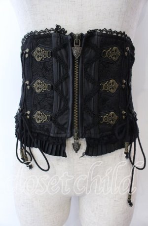 画像: OZZ ANGELO / ビットコルセット  ブラック O-25-11-07-010-OO-TO-IG-OS