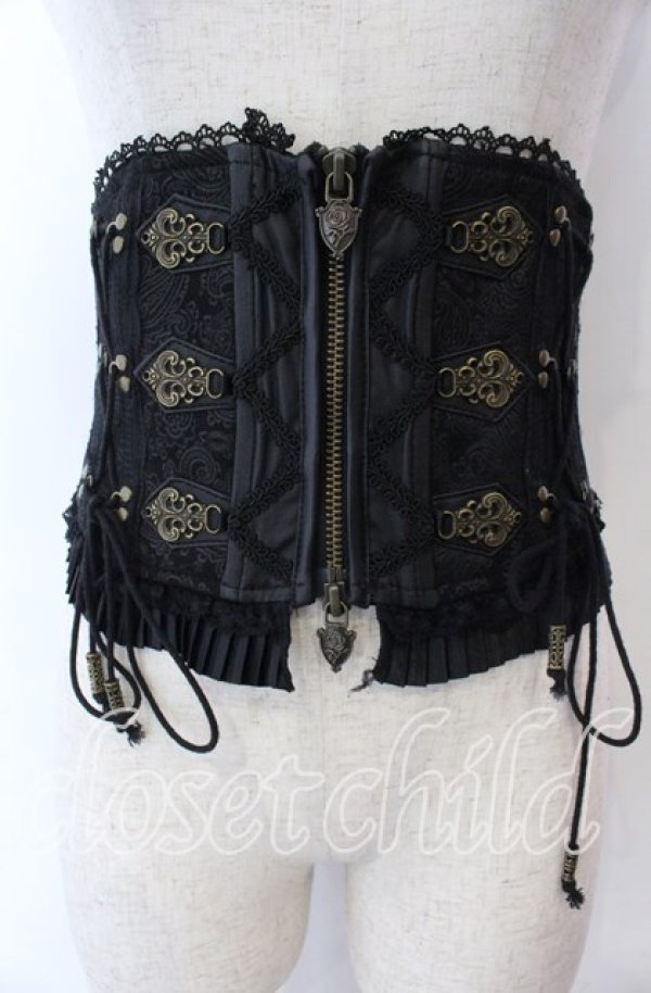 画像1: OZZ ANGELO / ビットコルセット  ブラック O-25-11-07-010-OO-TO-IG-OS (1)