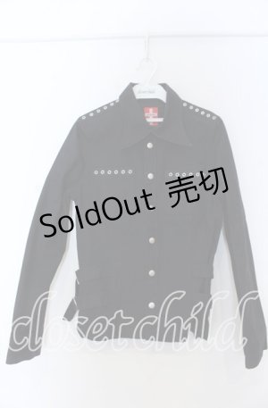 画像: no future / ベルトジャケット S ブラック O-25-11-07-117-PU-TS-IG-OS