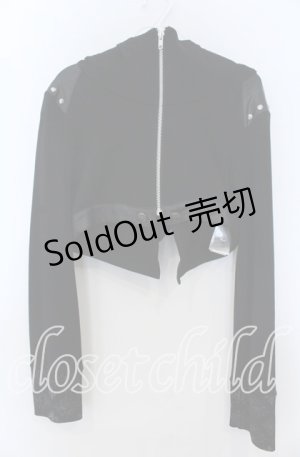 画像: Sixh / 燕尾風ショートパーカー  ブラック O-25-11-07-119-HN-TO-IG-OS