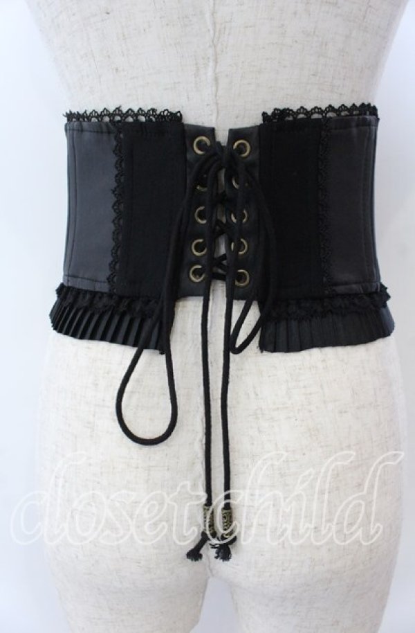 画像2: OZZ ANGELO / ビットコルセット  ブラック O-25-11-07-010-OO-TO-IG-OS (2)