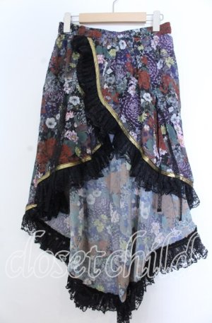 画像: Qutie Frash / 2025プレミアムセット【華龍】オーバースカート  マルチカラー O-25-11-07-129-QU-SK-OW-OS