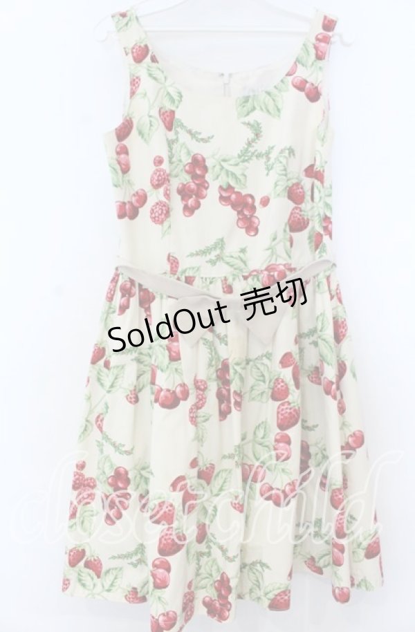 画像1: MILK / CHERRY gardenドレス  オフベース O-25-11-07-130-ML-OP-OW-OS (1)