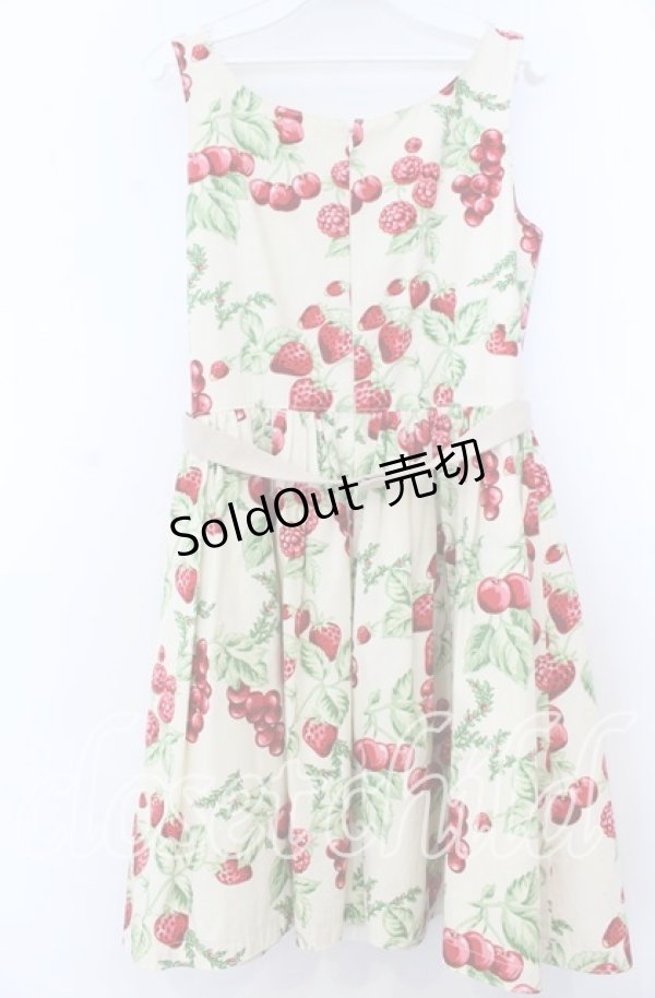画像2: MILK / CHERRY gardenドレス  オフベース O-25-11-07-130-ML-OP-OW-OS (2)