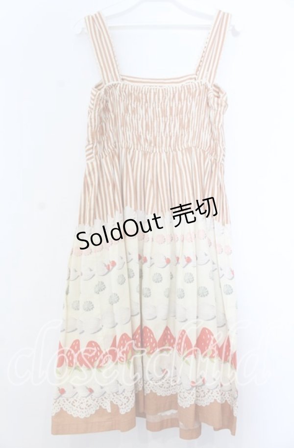 画像2: Emily Temple cute / デコレーションケーキノースリーブワンピース  アイボリー O-25-11-07-132-ET-OP-OW-OS (2)
