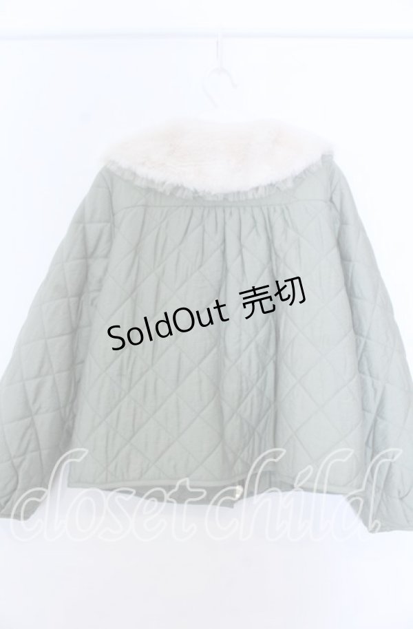 画像2: yukiemon / おばあちゃまキルトブルゾン M グリーン O-25-11-07-138-LO-CO-OW-ZT1110L (2)