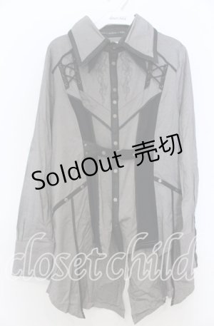 画像: Ozz Croce / Holy Tears Purify Sorrow ブラウス  ブラック O-25-11-07-141-OO-BL-OW-OS