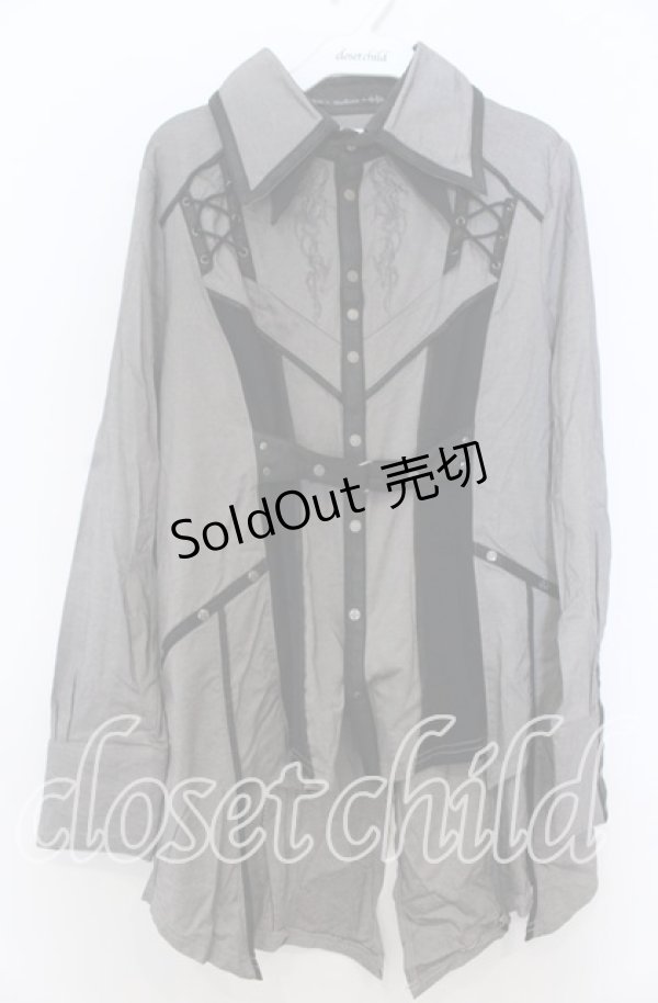 画像1: Ozz Croce / Holy Tears Purify Sorrow ブラウス  ブラック O-25-11-07-141-OO-BL-OW-OS (1)