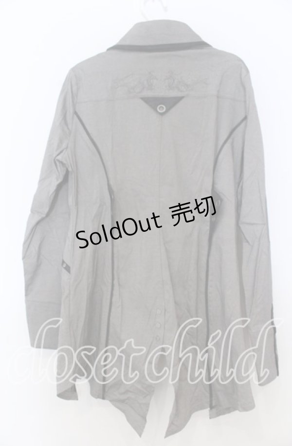 画像2: Ozz Croce / Holy Tears Purify Sorrow ブラウス  ブラック O-25-11-07-141-OO-BL-OW-OS (2)