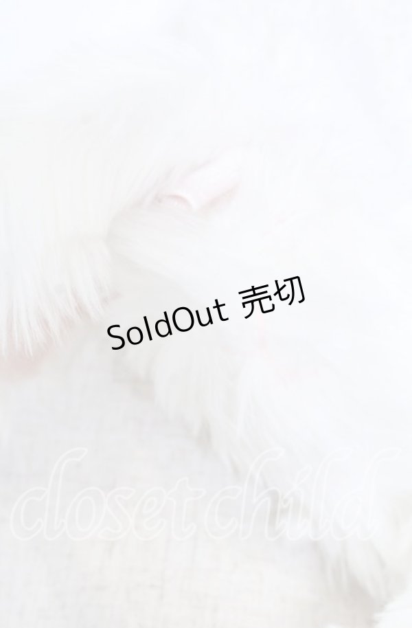 画像2: BABY,THE STARS SHINE BRIGHT / うさぎのミシェルちゃんマフラー  シロ×ピンクリボン O-25-11-07-147-BA-ZA-OW-OS (2)