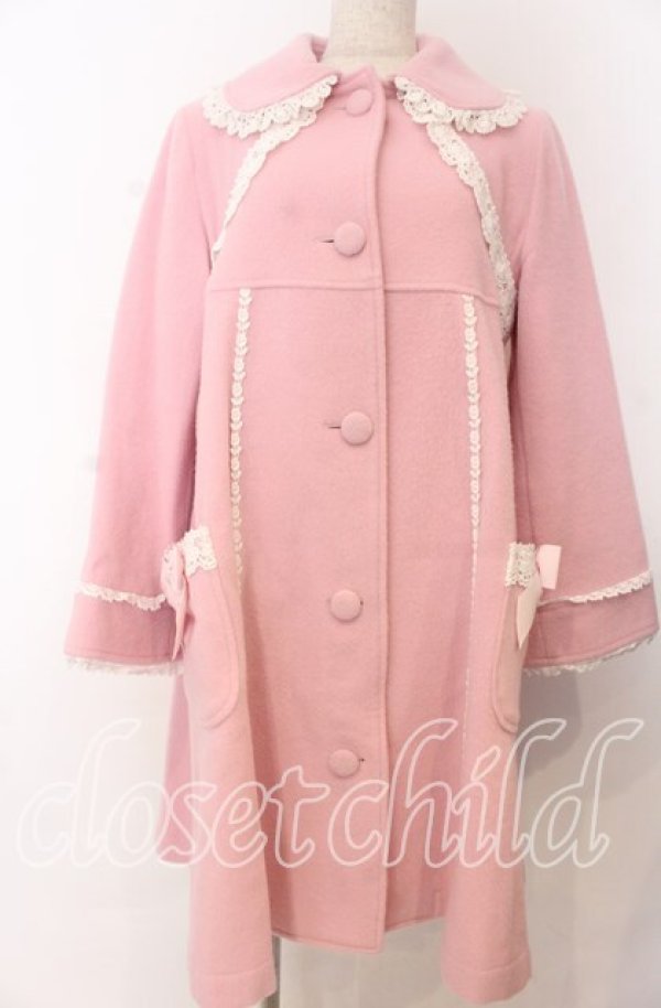 画像1: BABY,THE STARS SHINE BRIGHT / 小公女コート  ピンク O-25-11-07-153-BA-CO-OW-OS (1)