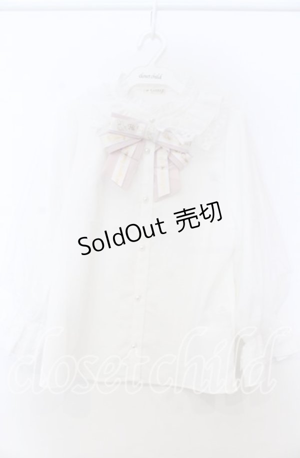 画像1: axes femme / マイメロディ/ブラウス F シロ O-25-11-07-157-AX-BL-OW-OS (1)