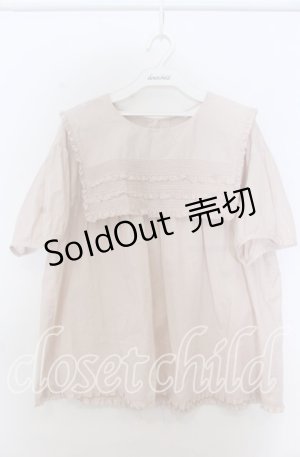 画像: PINK HOUSE / スクエアカラーローンブラウス  ピンク O-25-11-07-167-LO-BL-OW-OS