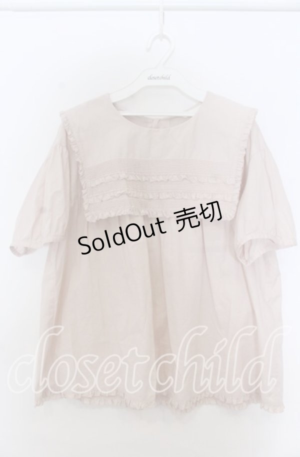 画像1: PINK HOUSE / スクエアカラーローンブラウス  ピンク O-25-11-07-167-LO-BL-OW-OS (1)