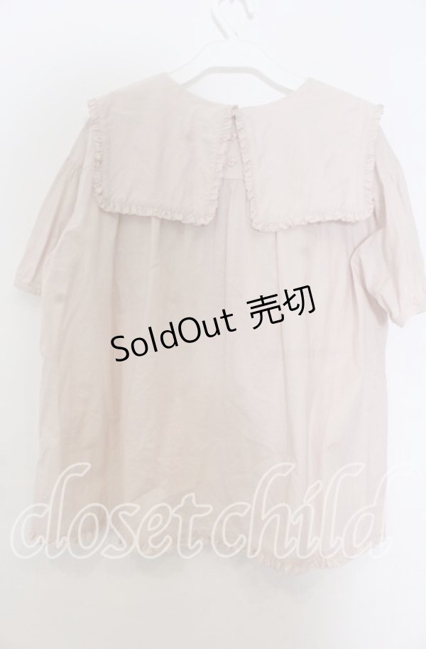 画像2: PINK HOUSE / スクエアカラーローンブラウス  ピンク O-25-11-07-167-LO-BL-OW-OS (2)