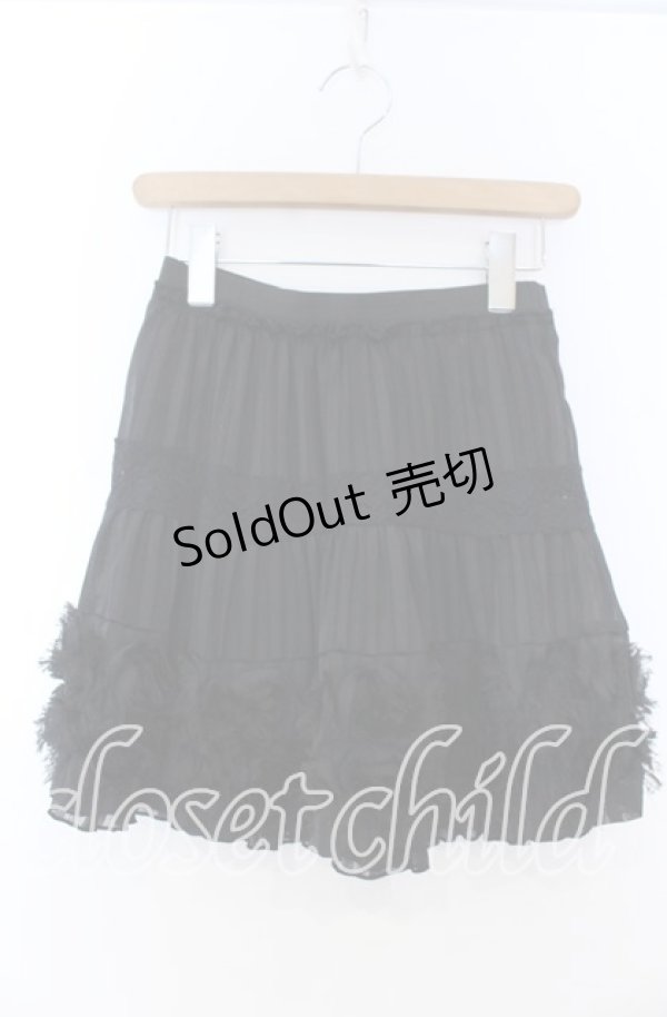 画像1: axes femme / ローズモチーフスカート  クロ O-25-11-07-017-AX-SK-IG-OS (1)