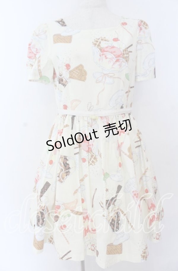 画像1: MILK / パフェドレス  アイボリー O-25-11-07-026-ML-OP-IG-OS (1)