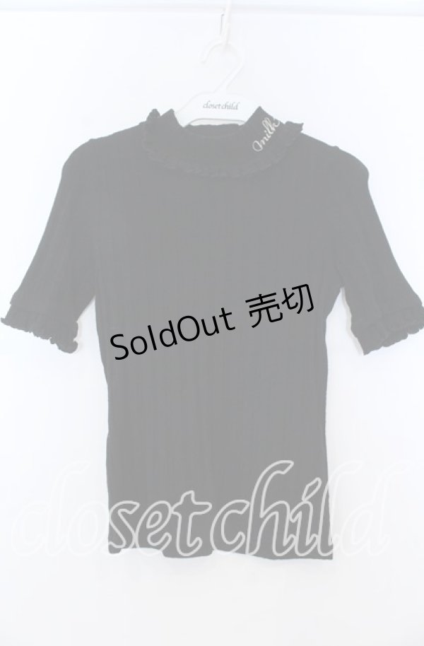 画像1: MILK / リブトップス  クロ O-25-11-07-028-ML-TO-IG-OS (1)