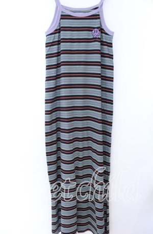 画像: LAND by MILKBOY / SMILY MULTI-BORDER OP ワンピース  パープル系 マルチ O-25-11-07-031-MB-OP-IG-OS